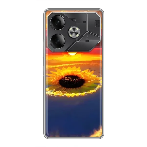 Чехол с рисунком «Небо подсолнух» для TECNO Pova 6 Чехол с рисунком «Небо подсолнух» для TECNO Pova 6