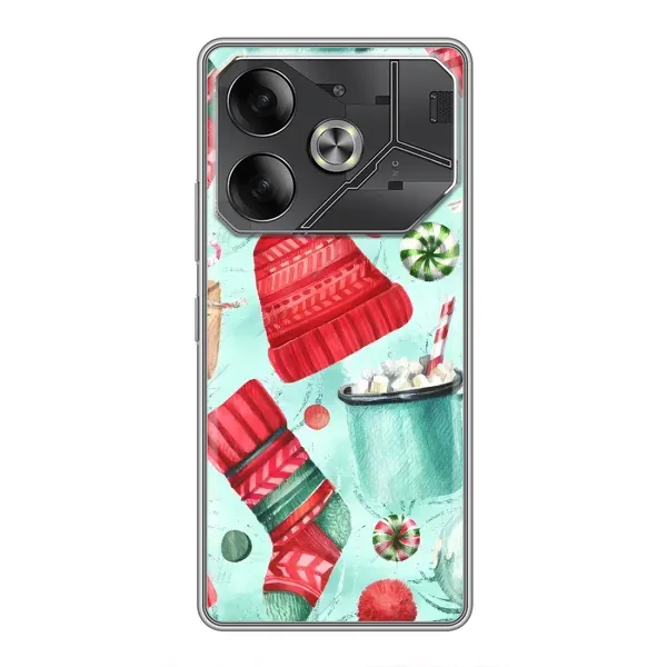 Чехол с рисунком «Одежда» для TECNO Pova 6