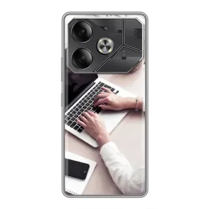 Силиконовый бампер (Работники) на Tecno Pova 6 (Офисный работник)
