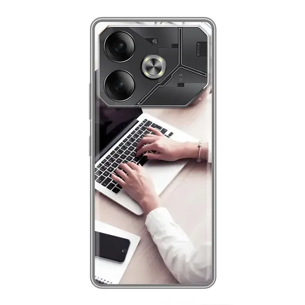 Чехол с рисунком «Офисный работник» для TECNO Pova 6 Чехол с рисунком «Офисный работник» для TECNO Pova 6