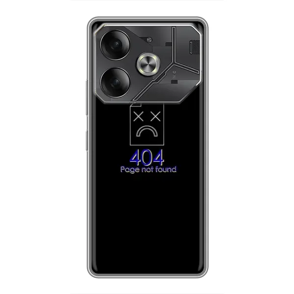 Чехол с рисунком «Ошибка 404» для TECNO Pova 6 Чехол с рисунком «Ошибка 404» для TECNO Pova 6