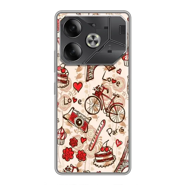 Чехол с рисунком «Париж мечта» для TECNO Pova 6 Чехол с рисунком «Париж мечта» для TECNO Pova 6