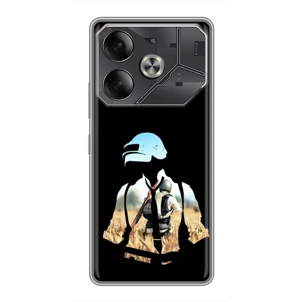 Чехол с рисунком «Пубг мен» для TECNO Pova 6