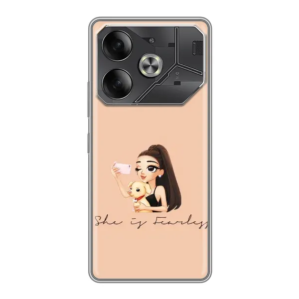 Чехол с рисунком «С собакой» для TECNO Pova 6 Чехол с рисунком «С собакой» для TECNO Pova 6