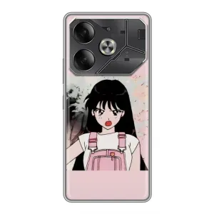 Чехол с персонажами АНИМЕ на Tecno Pova 6 (Сейлор Марс)