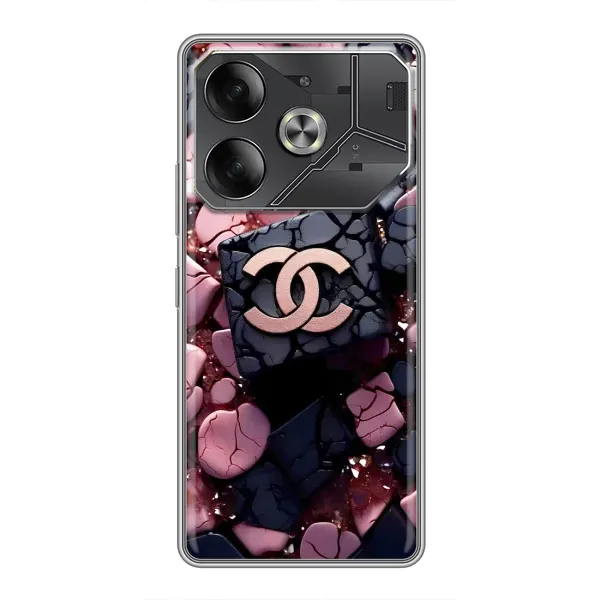 Чехол с рисунком «Шанель» для TECNO Pova 6