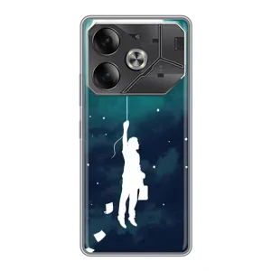 Чохол (ТПУ) з планетами на Tecno Pova 6 (To The moon)