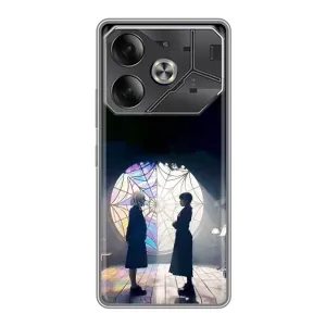 Чехлы с принтом Уэнсдей на Tecno Pova 6 (Уэнсдей и Энди)