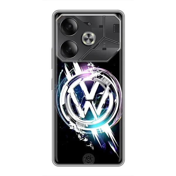 Чехол с рисунком «Volkswagen на черном» для TECNO Pova 6 Чехол с рисунком «Volkswagen на черном» для TECNO Pova 6