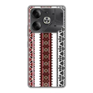 Силиконовый Чехол на Tecno Pova 6 с картинкой Вышиванки (Вышиваночки)