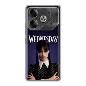 Чехлы с принтом Уэнсдей на Tecno Pova 6 (Wednesdey)