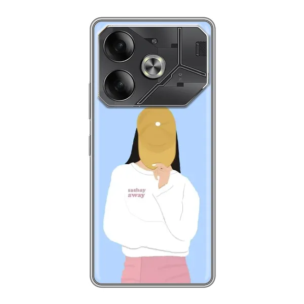 Чехол с рисунком «Желтая кепка» для TECNO Pova 6 Чехол с рисунком «Желтая кепка» для TECNO Pova 6