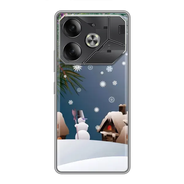 Чехол с рисунком «Зима» для TECNO Pova 6 Чехол с рисунком «Зима» для TECNO Pova 6