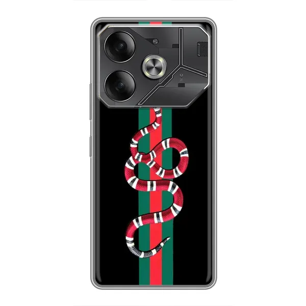 Чехол с рисунком «Змей Гуччи» для TECNO Pova 6 Чехол с рисунком «Змей Гуччи» для TECNO Pova 6