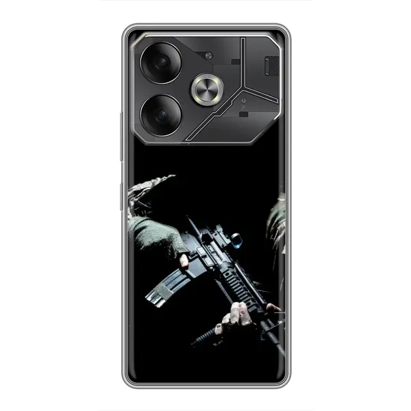 Чехол с рисунком «ЗСУ снайпер» для TECNO Pova 6