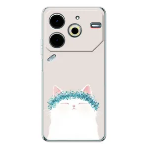 Чохол на тематику: Коти для TECNO Pova 7 Pro (Білий котик)