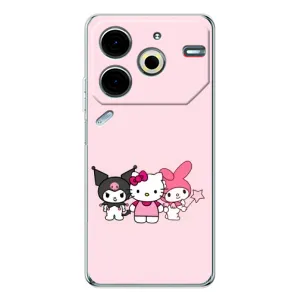 Чехол с персонажем Куроми на Tecno Pova 7 Pro (Куроми Мелоди Китти)