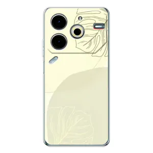 Чехол цветочный дизайн для Tecno Pova 7 Pro (Зелёный фон)