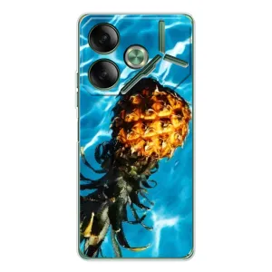 Чохол з зображенням смачної їжі для Tecno Pova 7 (Ананас)