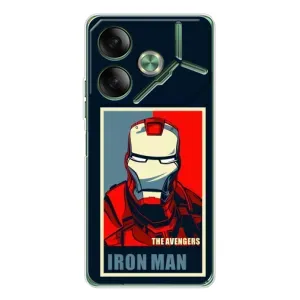 Чехол Супергерой Железный человек на Tecno Pova 7 (Art Iron man)