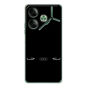 Силіконовий бампер з картинкою машини на Tecno Pova 7 (Сілует Audi)