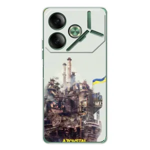 Чохли на військову тематику для Tecno Pova 7 (Азовсталь)