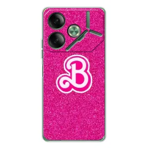 Силиконовый Чехол Барби Фильм на Tecno Pova 7 (B-barbie)