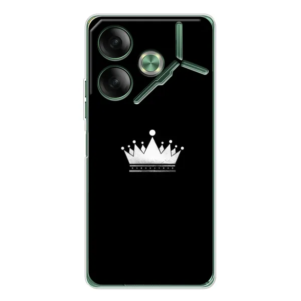 Чехол с рисунком «Белая корона» для TECNO Pova 7 Чехол с рисунком «Белая корона» для TECNO Pova 7