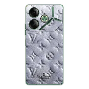 Текстурний Чохол Louis Vuitton для Пова 7 (Білий ЛВ)