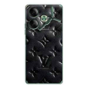 Текстурний Чохол Louis Vuitton для Пова 7 (Чорний ЛВ)