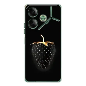 Чохол з зображенням смачної їжі для Tecno Pova 7 (Чорна полуниця)