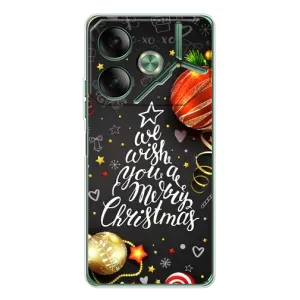 Чохол новорічна ялинка на Tecno Pova 7