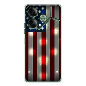Чохол Прапор USA для Tecno Pova 7 (Прапор США 2)