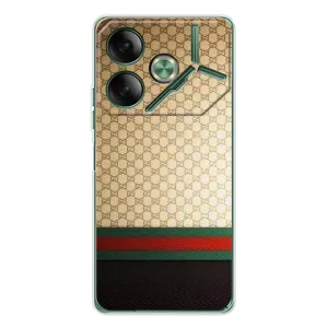 Чехлы Бренд GUCCI для Tecno Pova 7 (Фон Гуччи)