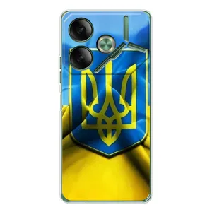 Чохол з картинкою (Патріотичний ГЕРБ) на Tecno Pova 7 (Герб і Прапор України)