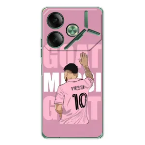 Чехлы Лео Месси в Майами на Tecno Pova 7 (GOAT MESSI)