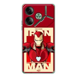 Чехол Супергерой Железный человек на Tecno Pova 7 (Iron man)
