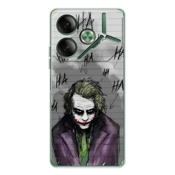 Чехол с рисунком «Joker клоун» для TECNO Pova 7 Чехол с рисунком «Joker клоун» для TECNO Pova 7