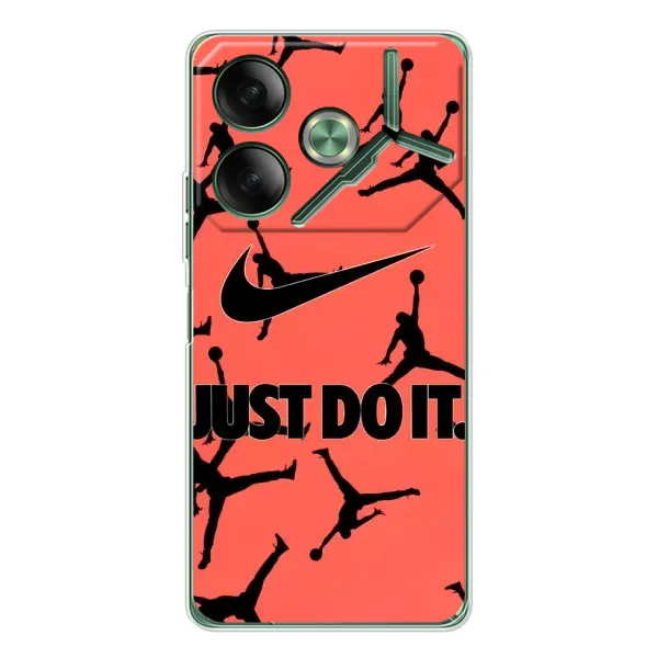 Чехол с рисунком «Just Do It» для TECNO Pova 7 Чехол с рисунком «Just Do It» для TECNO Pova 7