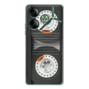 Чехол с Прикольным принтом на Tecno Pova 7 (Кассета магнитофона)