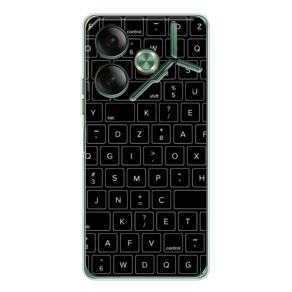 Чехол с рисунком «Клавиатура» для TECNO Pova 7 Чехол с рисунком «Клавиатура» для TECNO Pova 7