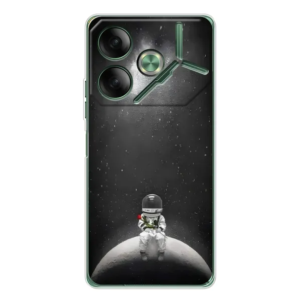 Чехол с рисунком «Космонавт романтик» для TECNO Pova 7 Чехол с рисунком «Космонавт романтик» для TECNO Pova 7