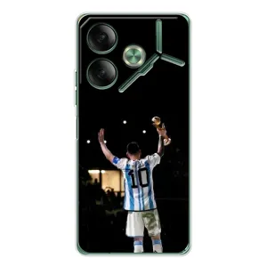 Чехлы Лео Месси Аргентина для Tecno Pova 7 (Лео Чемпион)