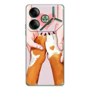 Чохол (ТПУ) Милі песики для Tecno Pova 7 (Любов до собак)