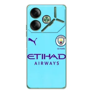 Силиконовые Чехлы принт Футбол на Tecno Pova 7 (Man City)