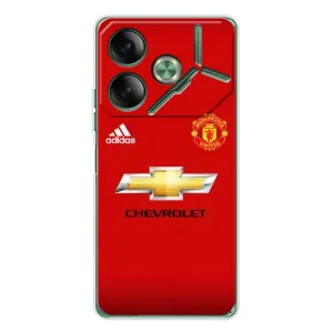 Силиконовые Чехлы принт Футбол на Tecno Pova 7 (Man United)