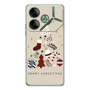 Чохол Санта Клаус для Tecno Pova 7 (Merry Christmas)