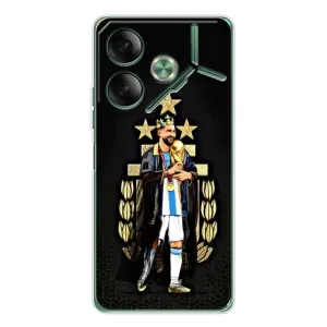 Чехлы Лео Месси Аргентина для Tecno Pova 7 (Месси король)
