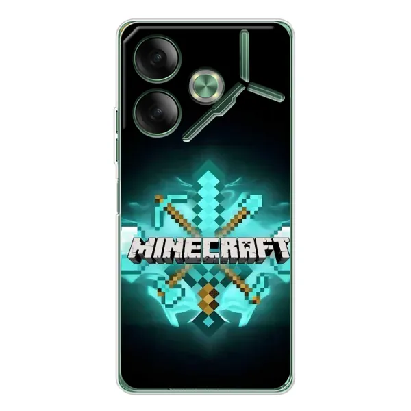 Чехол с рисунком «MineCraft 2» для TECNO Pova 7