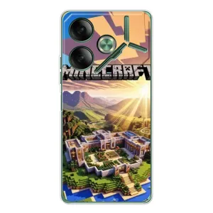 Чехол майнкрафт для Tecno Pova 7 (MINECRAFT)